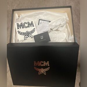 MCM box shoe and dust bag only